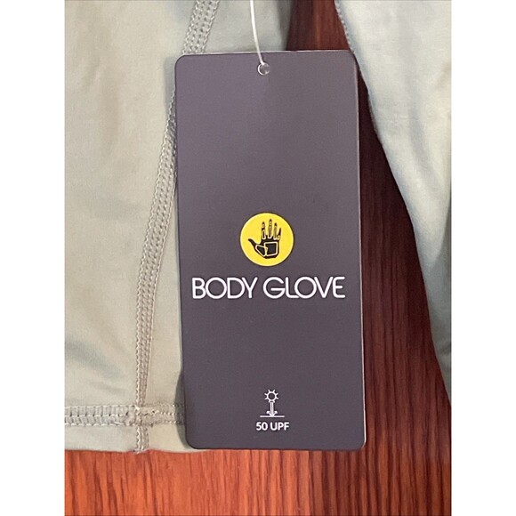 Body Glove Smoothies Let It Be Crop Long-Sleeve Rash Guards Cactus Medium NWT - Picture 4 of 7